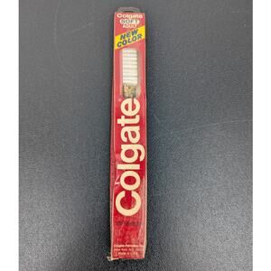 Vintage Colgate Soft Adult Toothbrush Pink Handle New Color USA Made